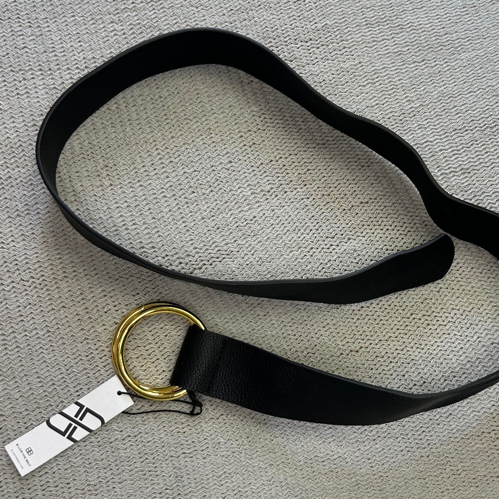 B Low the Belt black leather NWT - S/M